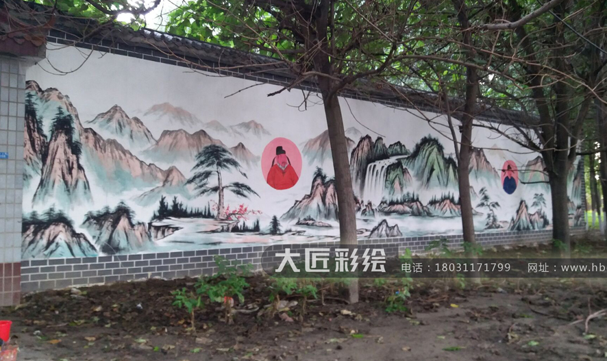 文化墙彩绘 隆尧李氏文化墙彩绘(图2) 文化墙彩绘 隆尧李氏文化墙彩绘(图2)