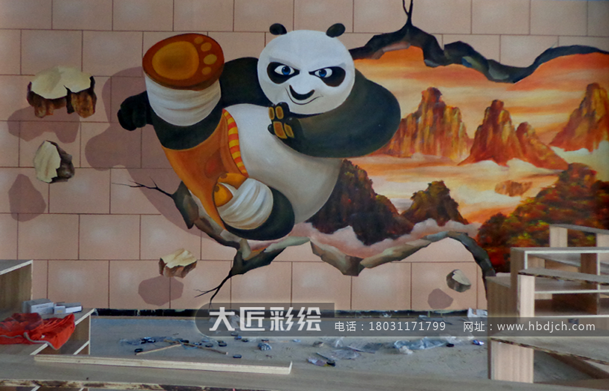 石家庄墙体彩绘 大匠儿童游乐场彩绘作品(图1) 石家庄墙体彩绘 大匠儿童游乐场彩绘作品(图1)