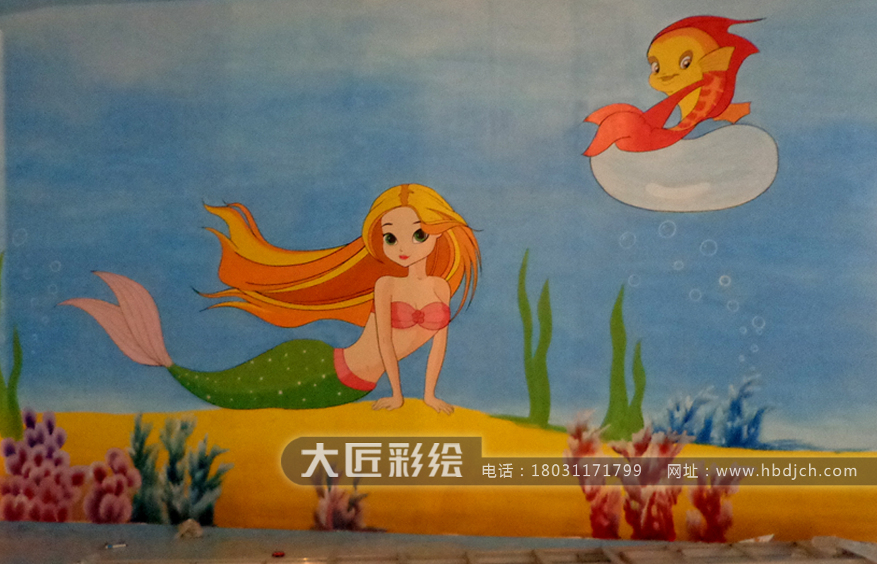 石家庄墙体彩绘 大匠儿童游乐场彩绘作品(图4) 石家庄墙体彩绘 大匠儿童游乐场彩绘作品(图4)