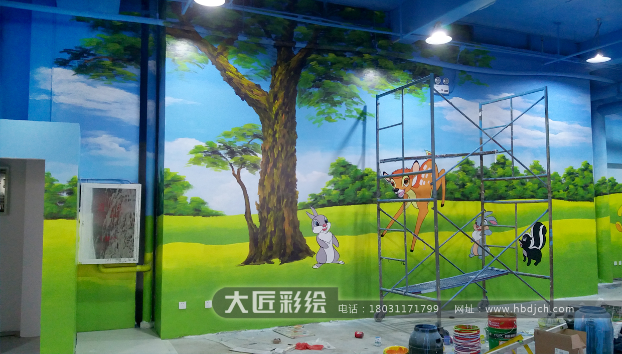 石家庄墙体彩绘 欢乐谷游乐场彩绘(图1) 石家庄墙体彩绘 欢乐谷游乐场彩绘(图1)